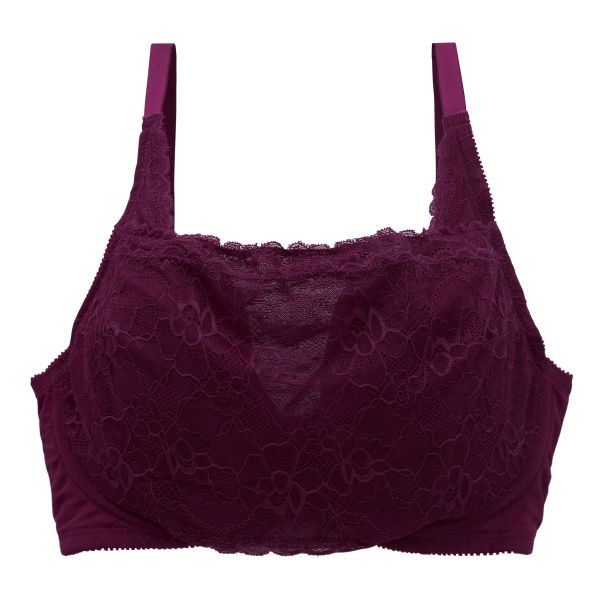 パリーゼ Palissee 大きな胸を小さく見せるブラ 脇高 脇肉 胸元カバー ブラジャー GH 総レース 大きいサイズ