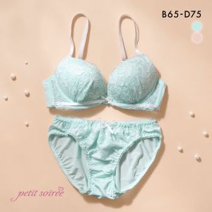プチソワレ パステルフラワー ブラセット BCD ブラジャー ショーツ セット petit soiree