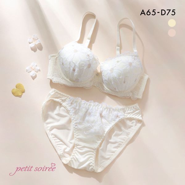 プチソワレ ブルーミングフラワー ブラセット ABCD クロスコード ブラジャー ショーツ セット petit soiree プチソワレ ブルーミングフラワー ブラセット ABCD クロスコード ブラジャー ショーツ セット petit soiree