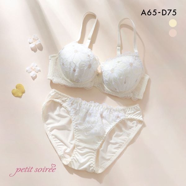 プチソワレ ブルーミングフラワー ブラセット ABCD クロスコード ブラジャー ショーツ セット petit soiree