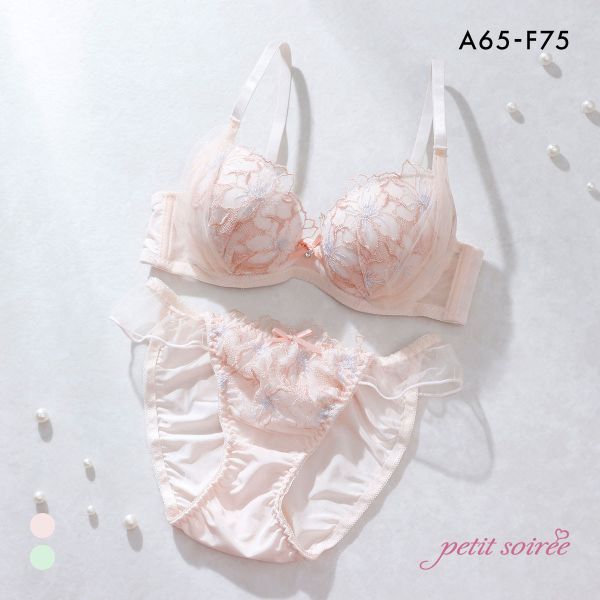 プチソワレ フラワーチュール ブラセット ABCDEF ブラジャー ショーツ セット 大きいサイズ petit soiree