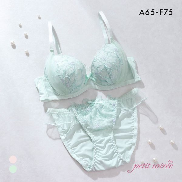 プチソワレ フラワーチュール ブラセット ABCDEF ブラジャー ショーツ セット 大きいサイズ petit soiree