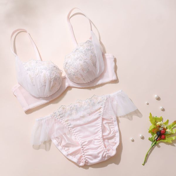 パリーゼ Palissee ミモザ ブラジャー ショーツ セット ナイスフィット ABCDEF 花柄 サイドチュール