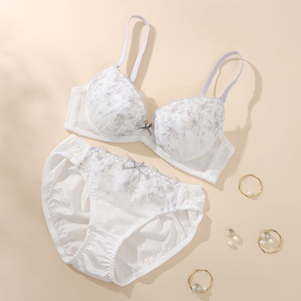 パリーゼ Palissee コフレフルール ブラジャー ショーツ セット ABCDEF ナイスフィット 花柄刺繍