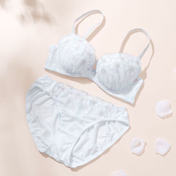 パリーゼ Palissee アティランフルール ブラジャー ショーツ セット ナイスフィット 花柄ラメ刺繍 ABCDEF