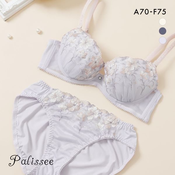 30%OFF パリーゼ Palissee フェリシテフルール ブラジャー ショーツ セット ナイスフィット 花柄刺繍 ABCDEF 30%OFF パリーゼ Palissee フェリシテフルール ブラジャー ショーツ セット ナイスフィット 花柄刺繍 ABCDEF
