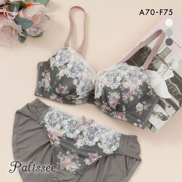 パリーゼ ロココ調クラシカルローズ ブラセット ABCDEF ブラジャー ショーツ セット レース Palissee