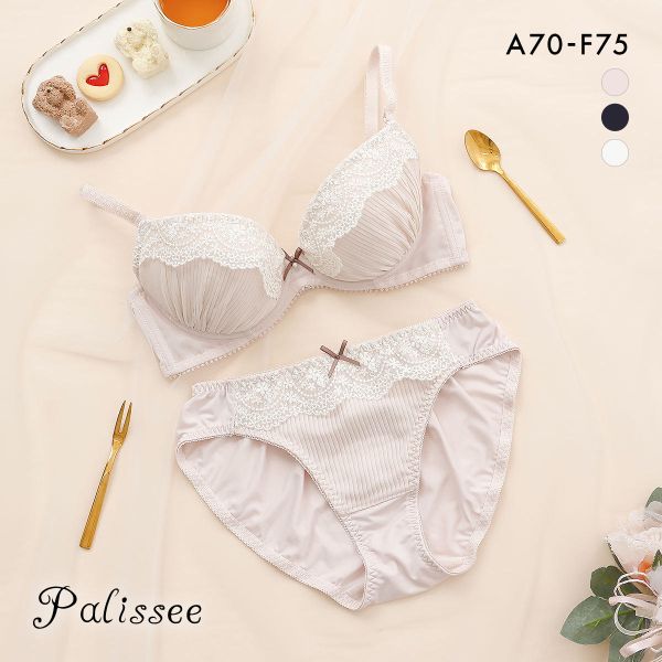 パリーゼ スウィートプリーツ ブラセット ABCDEF ブラジャー ショーツ セット ナイスフィット Palissee