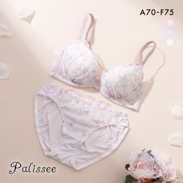 パリーゼ フェデフルール ブラセット ABCDEF ブラジャー ショーツ セット ナイスフィット プリント Palissee