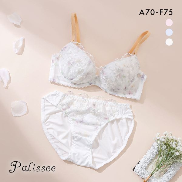 パリーゼ フェデフルール ブラセット ABCDEF ブラジャー ショーツ セット ナイスフィット プリント Palissee