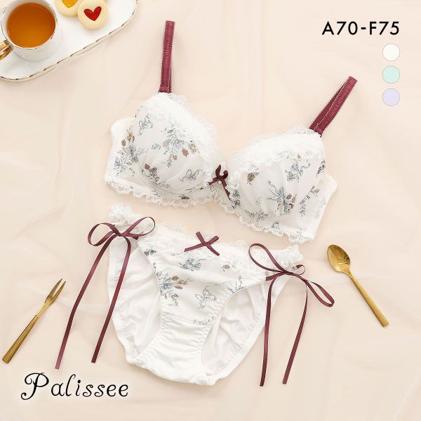 パリーゼ クラシカルガーリー ブラセット サイドリボン ABCDEF ブラジャー ショーツ セット Palissee
