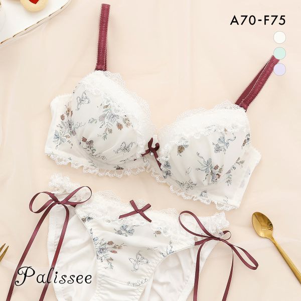 30%OFF パリーゼ クラシカルガーリー ブラセット サイドリボン ABCDEF ブラジャー ショーツ セット Palissee 30%OFF パリーゼ クラシカルガーリー ブラセット サイドリボン ABCDEF ブラジャー ショーツ セット Palissee