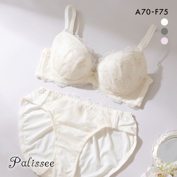 パリーゼ アザレアラメレース ブラセット ABCDEF ナイスフィット ブラジャー ショーツ セット Palissee