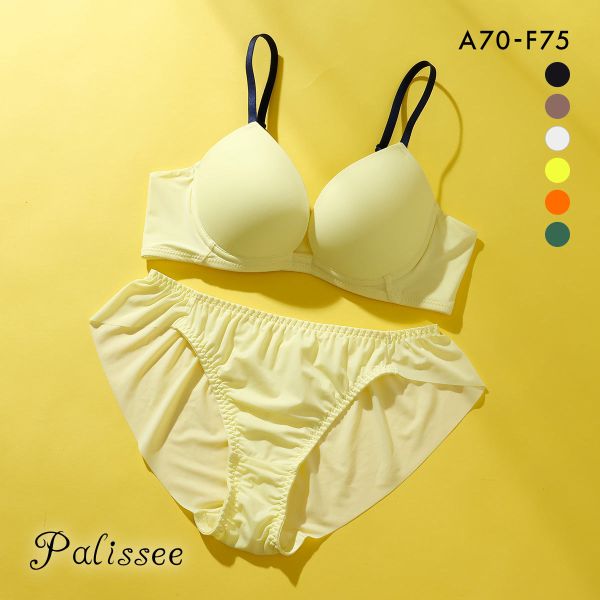 パリーゼ 華奢Tブラ ブラジャー ショーツ セット ひびきにくい モールドカップ ABCDEF Palissee Mia Lingerie