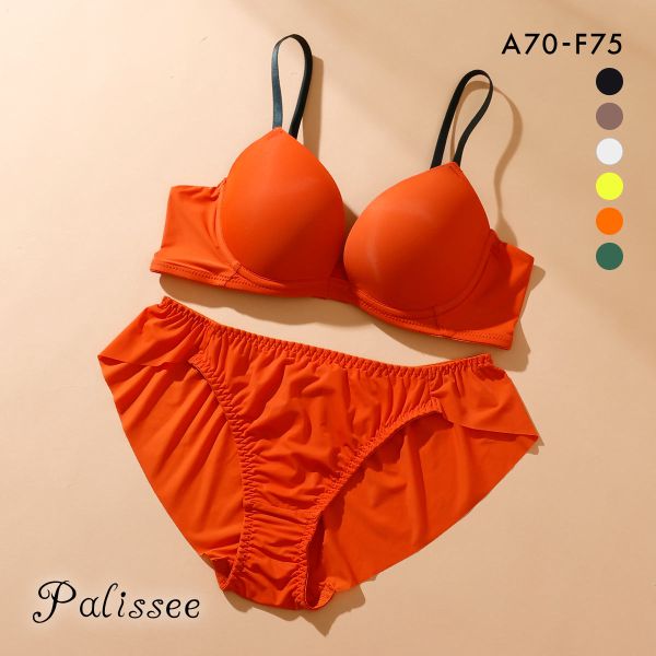 パリーゼ 華奢Tブラ ブラジャー ショーツ セット ひびきにくい モールドカップ ABCDEF Palissee Mia Lingerie