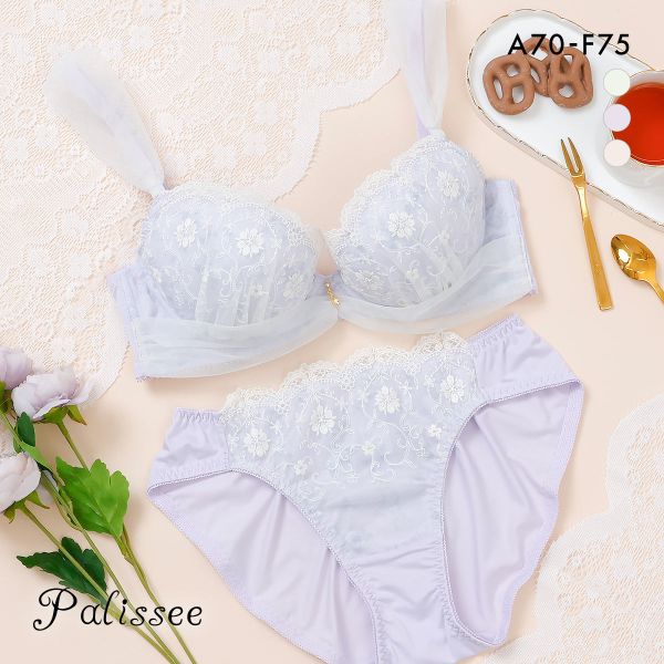 パリーゼ ジャスミンチュール ブラセット ABCDEF ブラジャー ショーツ セット まる胸 ナチュラル 大きいサイズ Palissee