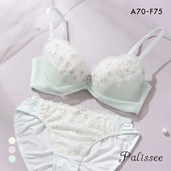 パリーゼ シュシュフルール ブラセット ABCDEF ブラジャー ショーツ セット チュール まる胸 Palissee 大きいサイズ