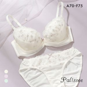 パリーゼ シュシュフルール ブラセット ABCDEF ブラジャー ショーツ セット チュール まる胸 Palissee 大きいサイズ