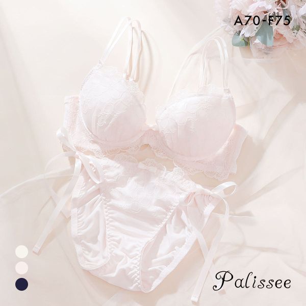 パリーゼ 3wayストラップアレンジ ブラジャー ショーツ セット ABCDEF サイドリボン 背中見せ バックシャン Palissee