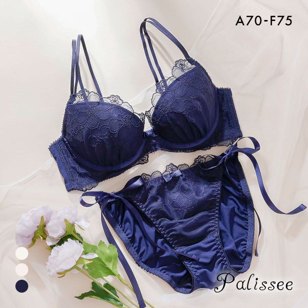パリーゼ 3wayストラップアレンジ ブラジャー ショーツ セット ABCDEF サイドリボン 背中見せ バックシャン Palissee