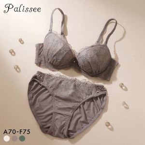 パリーゼ アザレアラメレース ブラセット ABCDEF ブラジャー ショーツ セット ナイスフィット Palissee 大きいサイズ