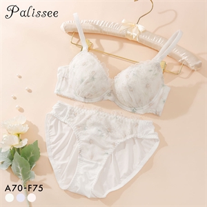 パリーゼ マーリュエット ブラセット ABCDEF ブラジャー ショーツ セット プリント 自然にバストをメイク ナチュラル Palissee