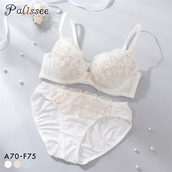 パリーゼ シェリーフルール ブラセット ABCDEF ブラジャー ショーツ セット 自然にバストをメイク ナイスフィット Palissee