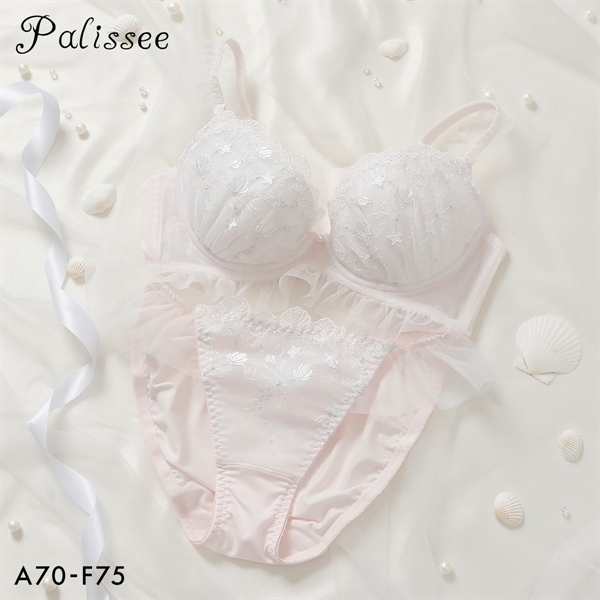 パリーゼ マーメイドシェル ブラセット ABCDEF ブラジャー ショーツ セット ナイスフィット まる胸 Palissee