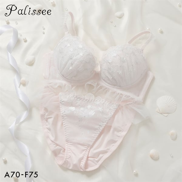 パリーゼ マーメイドシェル ブラセット ABCDEF ブラジャー ショーツ セット ナイスフィット まる胸 Palissee