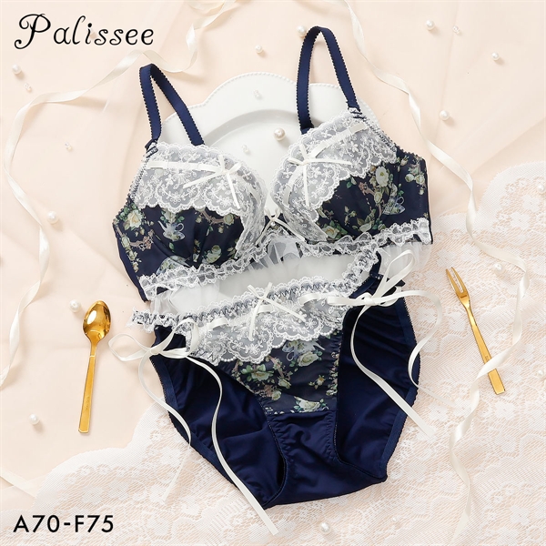 パリーゼ Rose Tea Party ブラセット ABCDEF ナイスフィット ブラジャー ショーツ 大きいサイズ サイドリボン Palissee