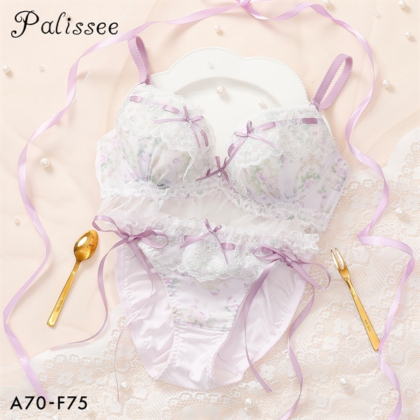 パリーゼ Rose Tea Party ブラセット ABCDEF ナイスフィット ブラジャー ショーツ 大きいサイズ サイドリボン Palissee