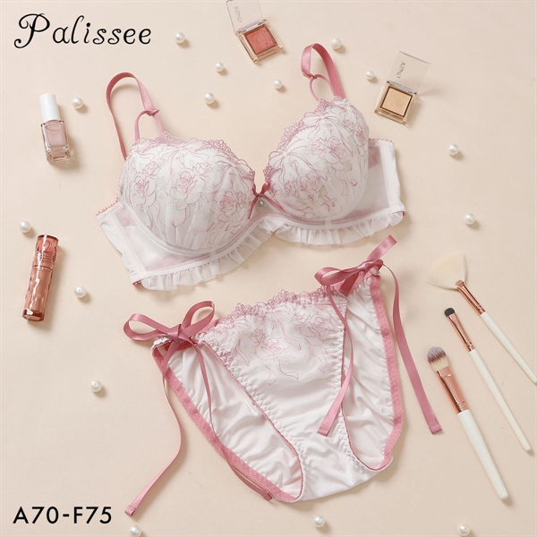 パリーゼ ロゼリボン ブラセット ABCDEF ブラジャー ショーツ セット ナイスフィット サイドリボン Palissee