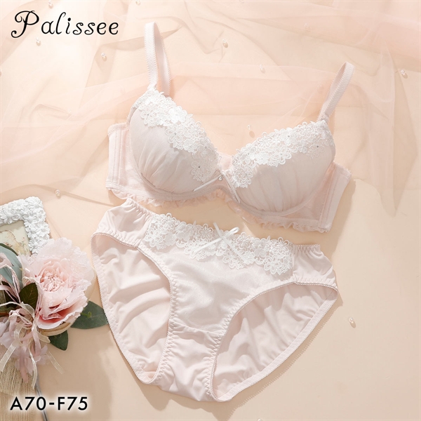 パリーゼ ドットビジュー ブラセット ABCDEF ナイスフィット ブラジャー ショーツ セット 大きいサイズ Palissee
