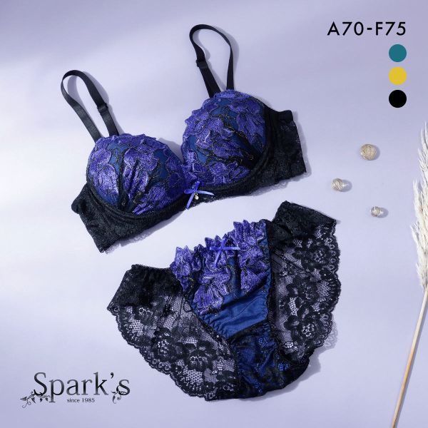 スパークス SPARKS グランローズ ブラジャー ショーツ セット ノーマル ABCDEF 脇高 谷間 盛りブラ バックレース