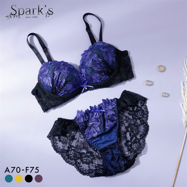 スパークス SPARKS グランローズ ブラジャー ショーツ セット ノーマル ABCDEF 脇高 谷間 盛りブラ バックレース