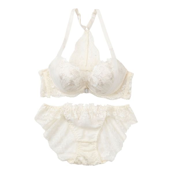 スパークス フロントホック背中見せ ブラジャー ショーツ セット ABCDEF 脇高 盛り バックレース バックシャン 大きいサイズ SPARKS