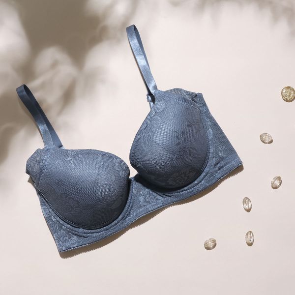 パリーゼ Palissee さらっとかるいつけごこち ジャガードメッシュブラ ブラジャー BCD 脇高 adore comfort 単品