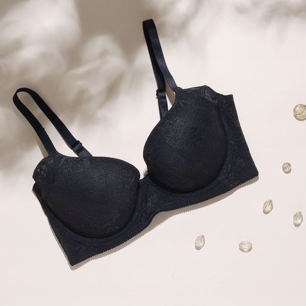 パリーゼ Palissee さらっとかるいつけごこち ジャガードメッシュブラ ブラジャー BCD 脇高 adore comfort 単品