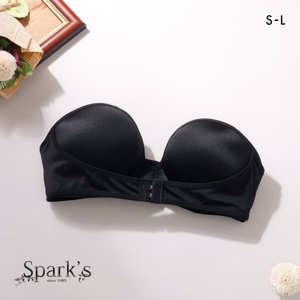 スパークス 盛れる!ずれないストラップレスブラ ノンワイヤー ブラジャー フロントホック付き ひびきにくい SPARKS スパークス 盛れる!ずれないストラップレスブラ ノンワイヤー ブラジャー フロントホック付き ひびきにくい SPARKS