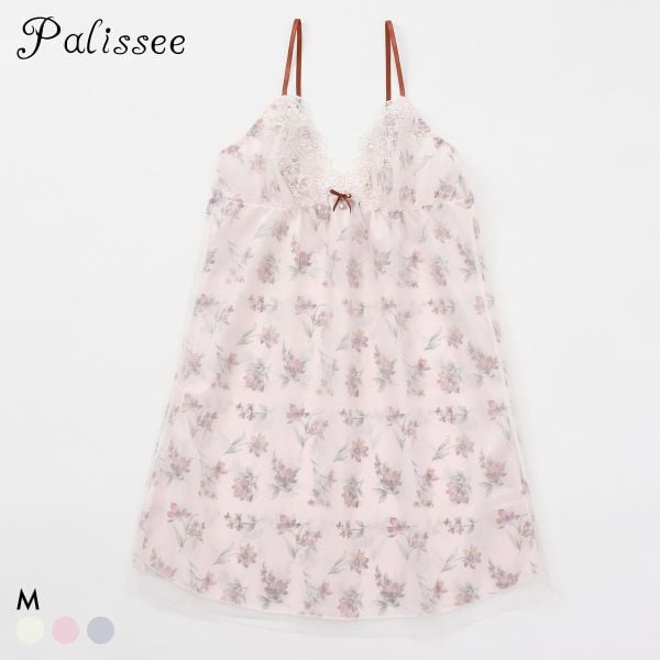 パリーゼ アモーレ スリップ キャミソール ランジェリー 花柄プリント 刺繍レース Parissee