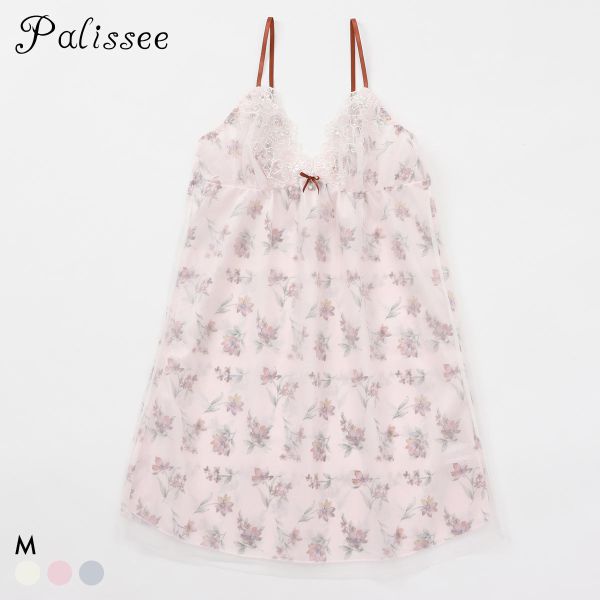 パリーゼ アモーレ スリップ キャミソール ランジェリー 花柄プリント 刺繍レース Parissee