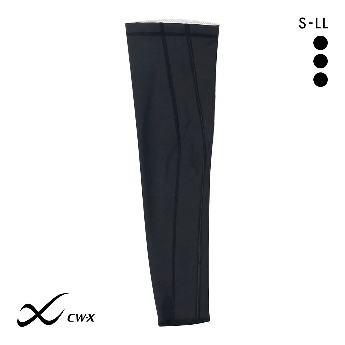 ワコール シーダブリューエックス アームサポーター Unisex 右腕用 男女兼用 BCR001 Wacoal CW-X(BK3-ブラック3-S)