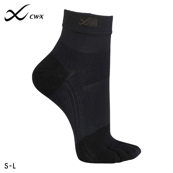 大谷翔平愛用モデル ワコール Wacoal シーダブリューエックス CW-X PARTS 男女兼用5本指サポートソックス 靴下 ショートタイプ BCR610