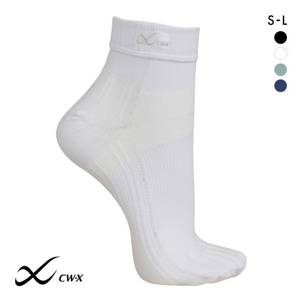 大谷翔平愛用モデル ワコール Wacoal シーダブリューエックス CW-X PARTS 男女兼用5本指サポートソックス 靴下 ショートタイプ BCR610