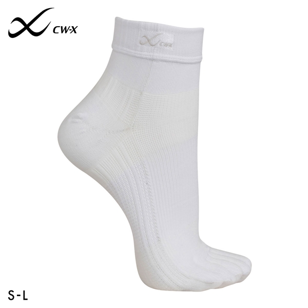 大谷翔平愛用モデル ワコール Wacoal シーダブリューエックス CW-X PARTS 男女兼用5本指サポートソックス 靴下 ショートタイプ BCR610