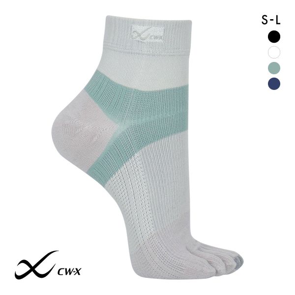 大谷翔平愛用モデル ワコール Wacoal シーダブリューエックス CW-X PARTS 男女兼用5本指サポートソックス 靴下 ショートタイプ BCR610