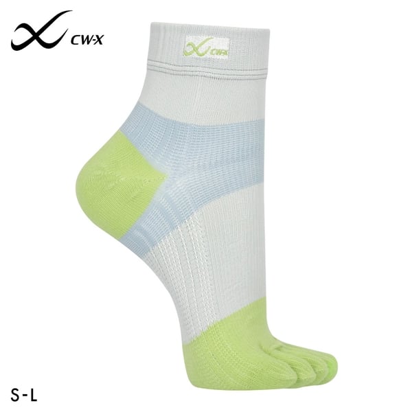 大谷翔平愛用モデル ワコール Wacoal シーダブリューエックス CW-X PARTS 男女兼用5本指サポートソックス 靴下 ショートタイプ BCR610
