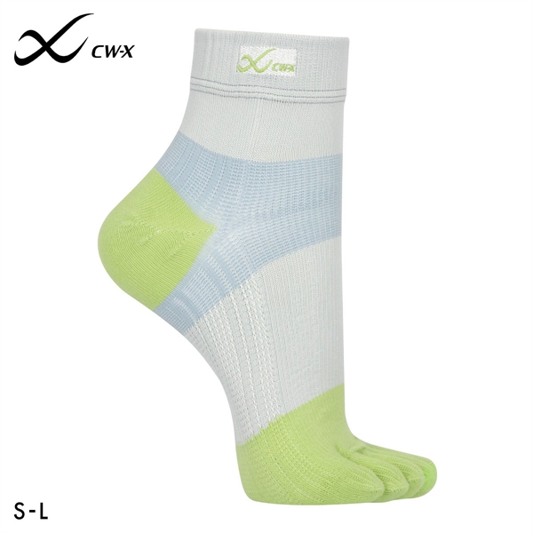 大谷翔平愛用モデル ワコール Wacoal シーダブリューエックス CW-X PARTS 男女兼用5本指サポートソックス 靴下 ショートタイプ BCR610