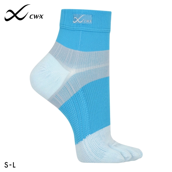 大谷翔平愛用モデル ワコール Wacoal シーダブリューエックス CW-X PARTS 男女兼用5本指サポートソックス 靴下 ショートタイプ BCR610