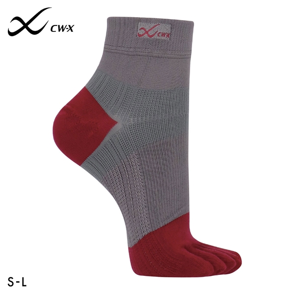 大谷翔平愛用モデル ワコール Wacoal シーダブリューエックス CW-X PARTS 男女兼用5本指サポートソックス 靴下 ショートタイプ BCR610